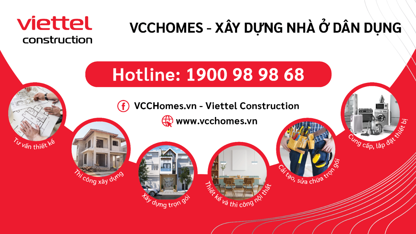 VCCHomes - Đáp ứng mọi nhu cầu xây dựng của hộ gia đình